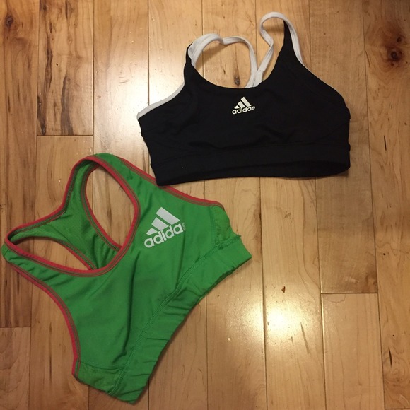 🚫SOLD🚫2pc bundle! Adidas reversible sports bra