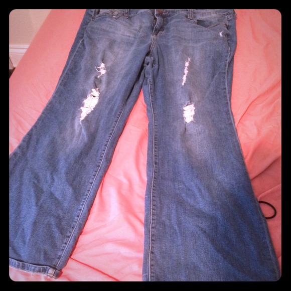 Torrid Denim Distressed relaxed fit size 22