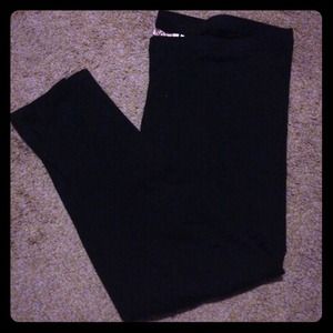 Black SO zip leggings