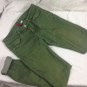 H & M Divided Jeans in Olive Green Size 10!!!