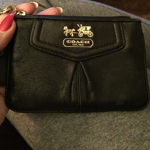 FLASH SALE Black Coach wristlet
