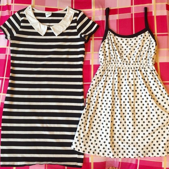 💕Bundle💕 black and white short dresses