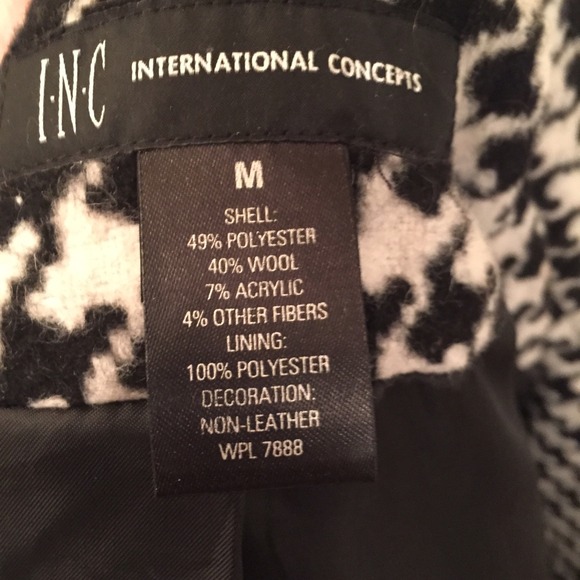 🚫SOLD🚫 INC houndstooth coat - Picture 4 of 4