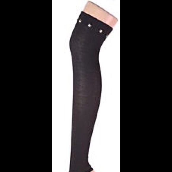 💥REDUCED💥 Leg Warmers with Gold tone Skull Studs - Picture 2 of 2