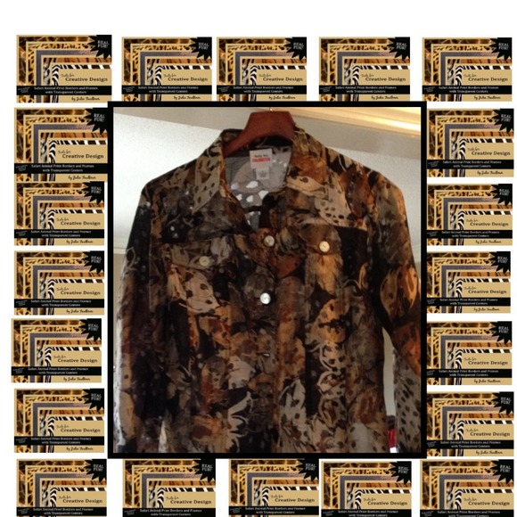 Animal Print Light Jacket bundl w/Jungle Necklace