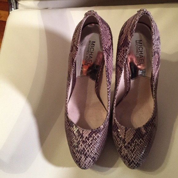 Snakeskin Michael Kors heels