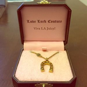 Juicy Couture horseshoe pendant necklace