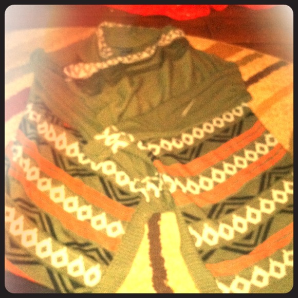 Open sweater cardigan