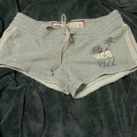 Hollister gray sweat shorts size xs
