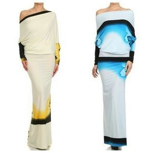 Cute long dress multiple wear