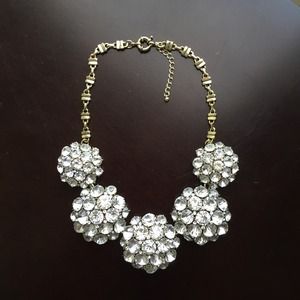 Crystal burst statement necklace