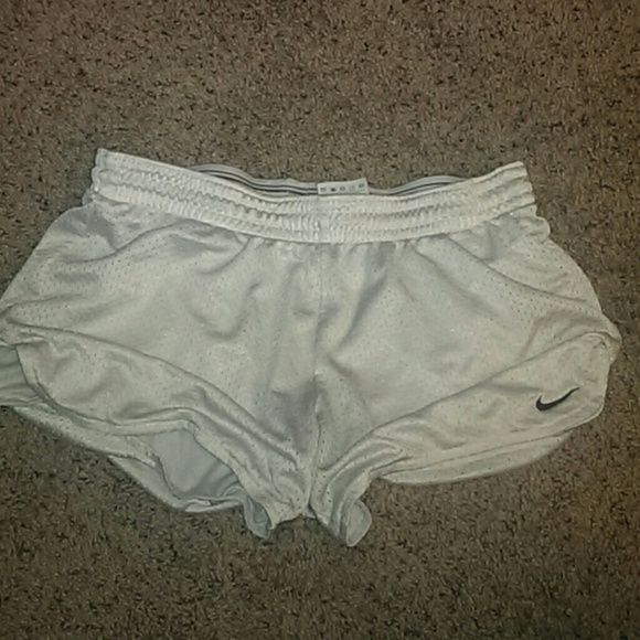 WhiteFri-fit Nike shorts.