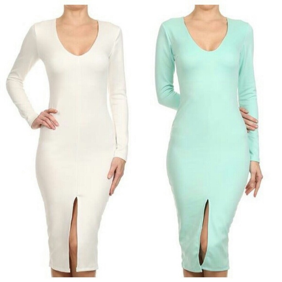 Short dress v neck open top and botton