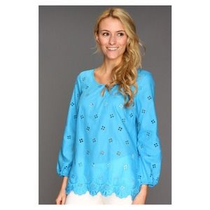 Lilly Pulitzer Eyelet Tunic Top