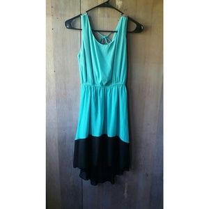 NWOT Teal and black dress