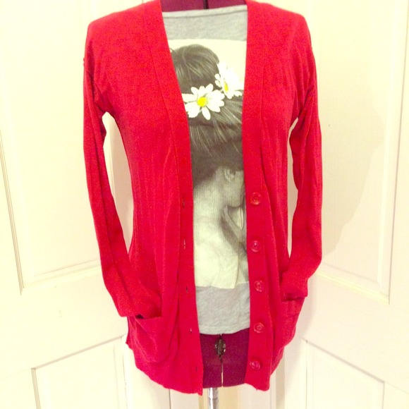 💋Red Cardigan💋