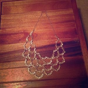 Gold statement necklace