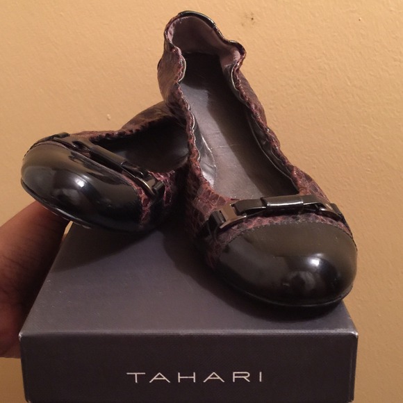 Tahari Curved Flats