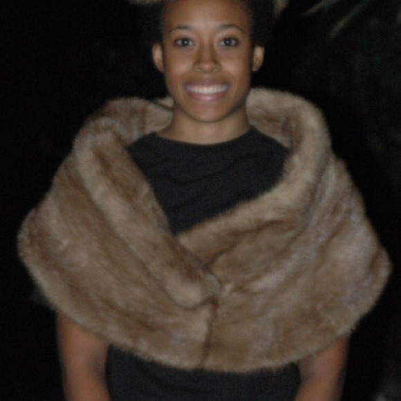 Vintage Mink stole and Hat 100% real mink #realfur