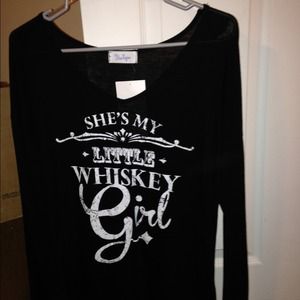NWT She's my little whiskey girl shirt - Size Sm