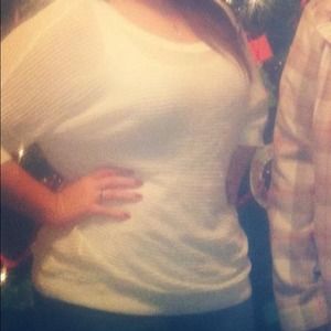 Winter white sweater