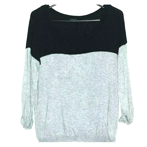 Grey and black Forever 21 sweater