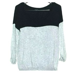 Grey and black Forever 21 sweater