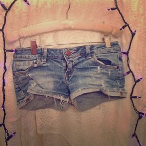 Weathered Jean shorts