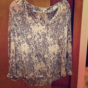 Joie Brighton Leopard Silk Blouse