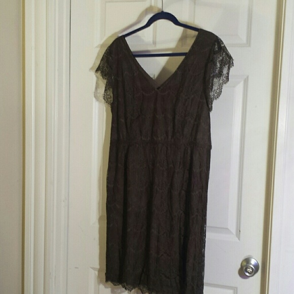 Fossil lace overlay dress