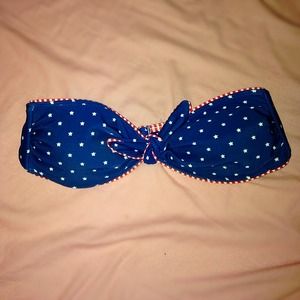 RED, WHITE, & BLUE BATHING SUIT TOP