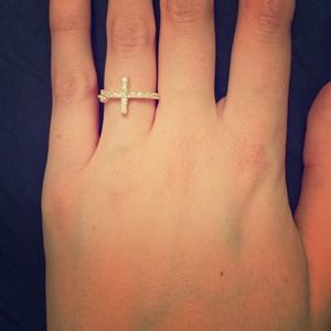 Sterling Silver Cross Ring