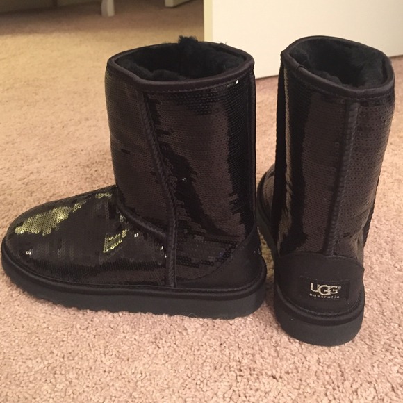 Black Sequin Uggs