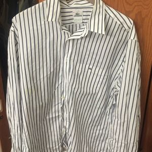 Button down Lacoste shirt.