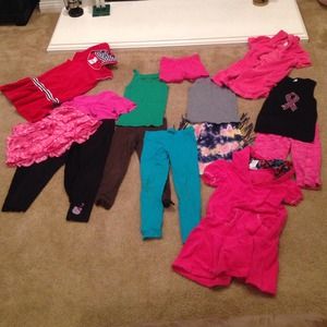Bundle of little girls clothes size S or 6/6x