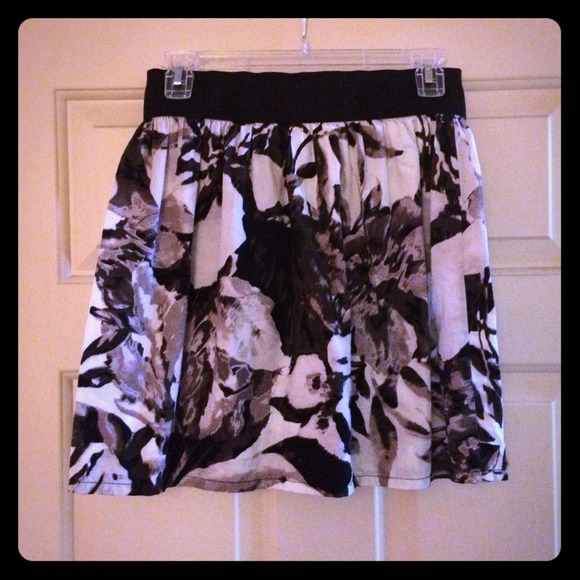 Black and white skirt