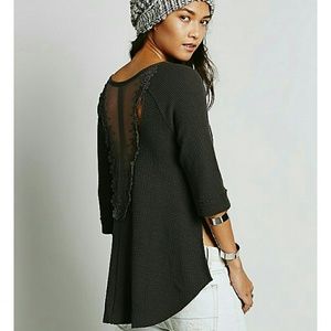 Free People bon bon Thermal Tee