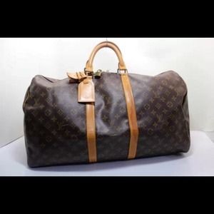 💯% Authentic Louis Vuitton KEEPALL 55 Travel bag