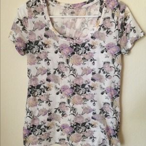 Purple floral top