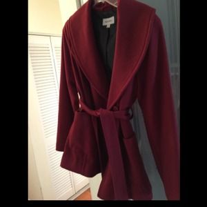 Burgundy Peacoat