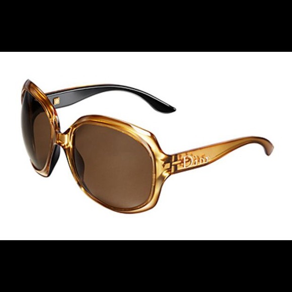 Christian Dior glossy 1 gold/rust sunglasses