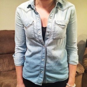 Ombré Denim Buttondown