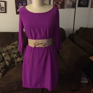 Never worn Purple Long Sleeve Shift Dress