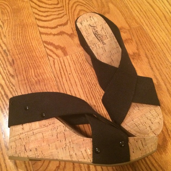 LUCKY BRAND cork wedges....brand new!!!!!!! 😍