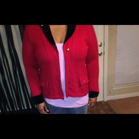 A red and black Ralph Lauren jacket