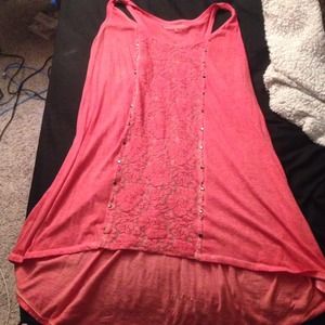 Cute flowy lace tank top