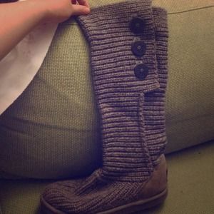 Ugg grey button boots