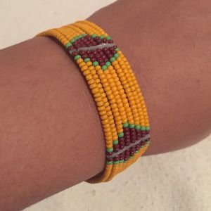 Beaded Masai bracelet.