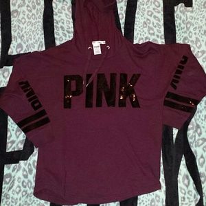 Victoria's secret PINK sequin varsity hoodie