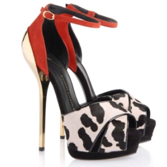 5.5" Giuseppe Zanotti Leopard Color Block Pump